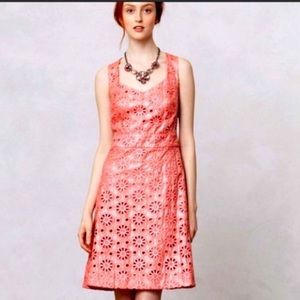 Anthro Maeve Coral Dress - size 2